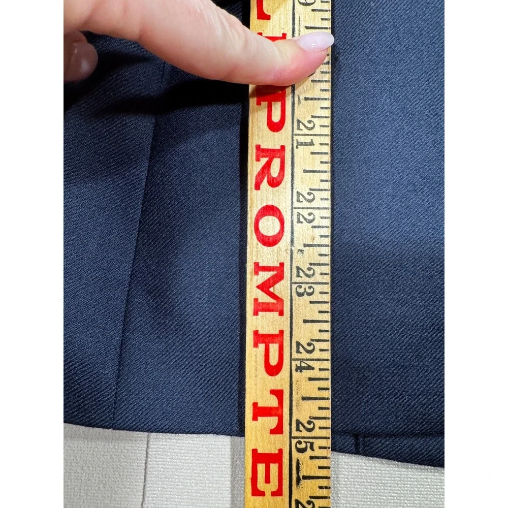 NWOT J.Crew Regent Blazer Navy Blue Wool Blend Standing Collar Jacket‎ Size 2